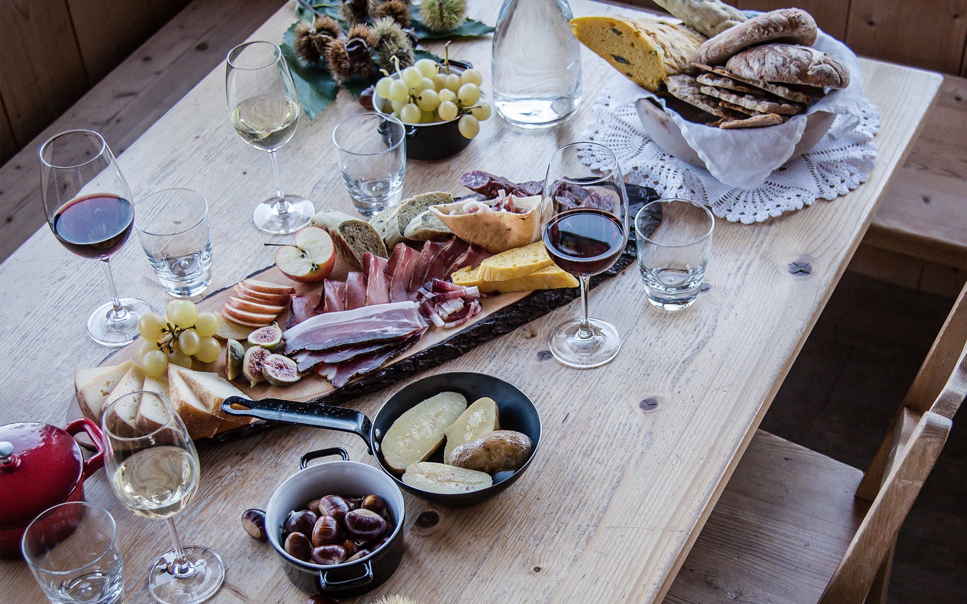 Cibo e bevande alla malga Linger